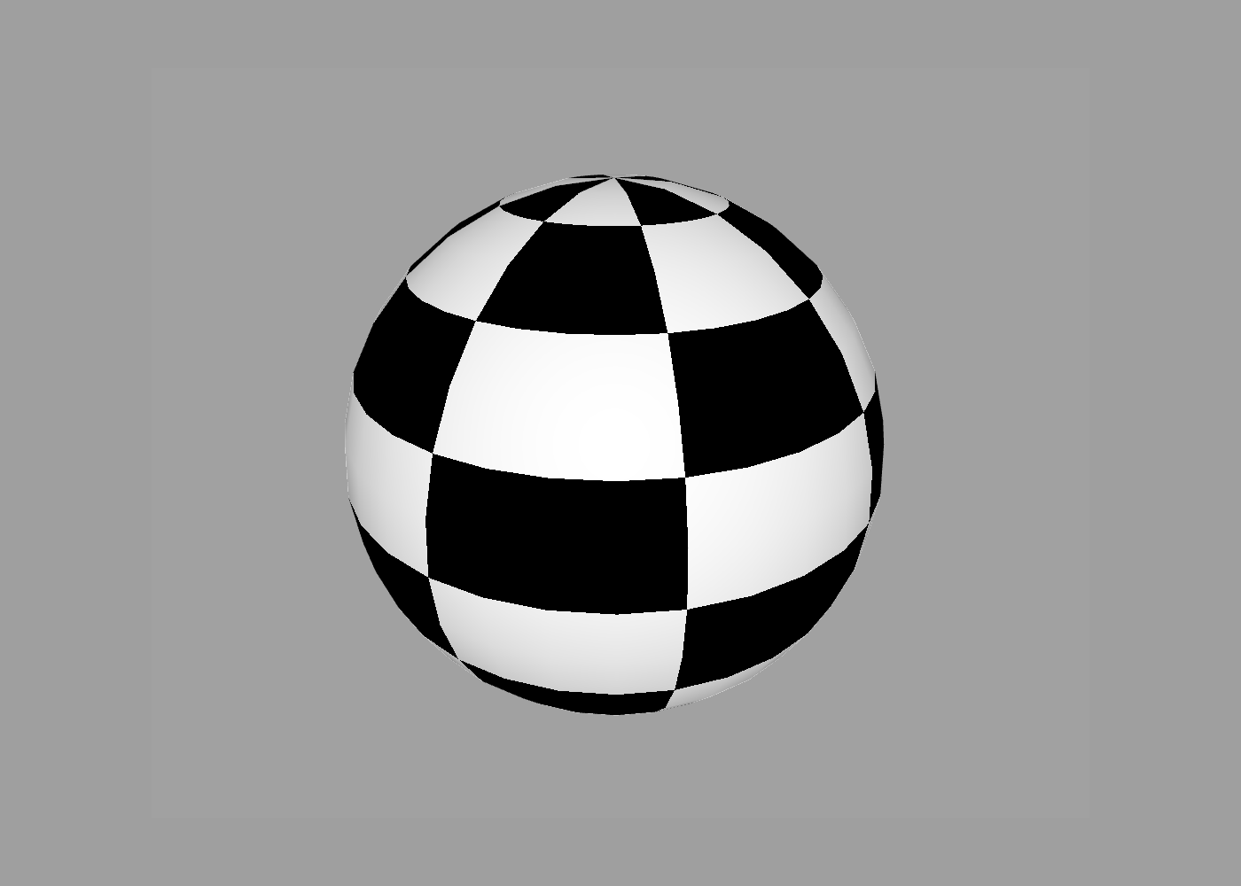 Checkered sphere