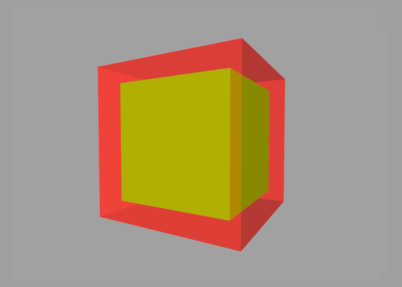 Inset cube