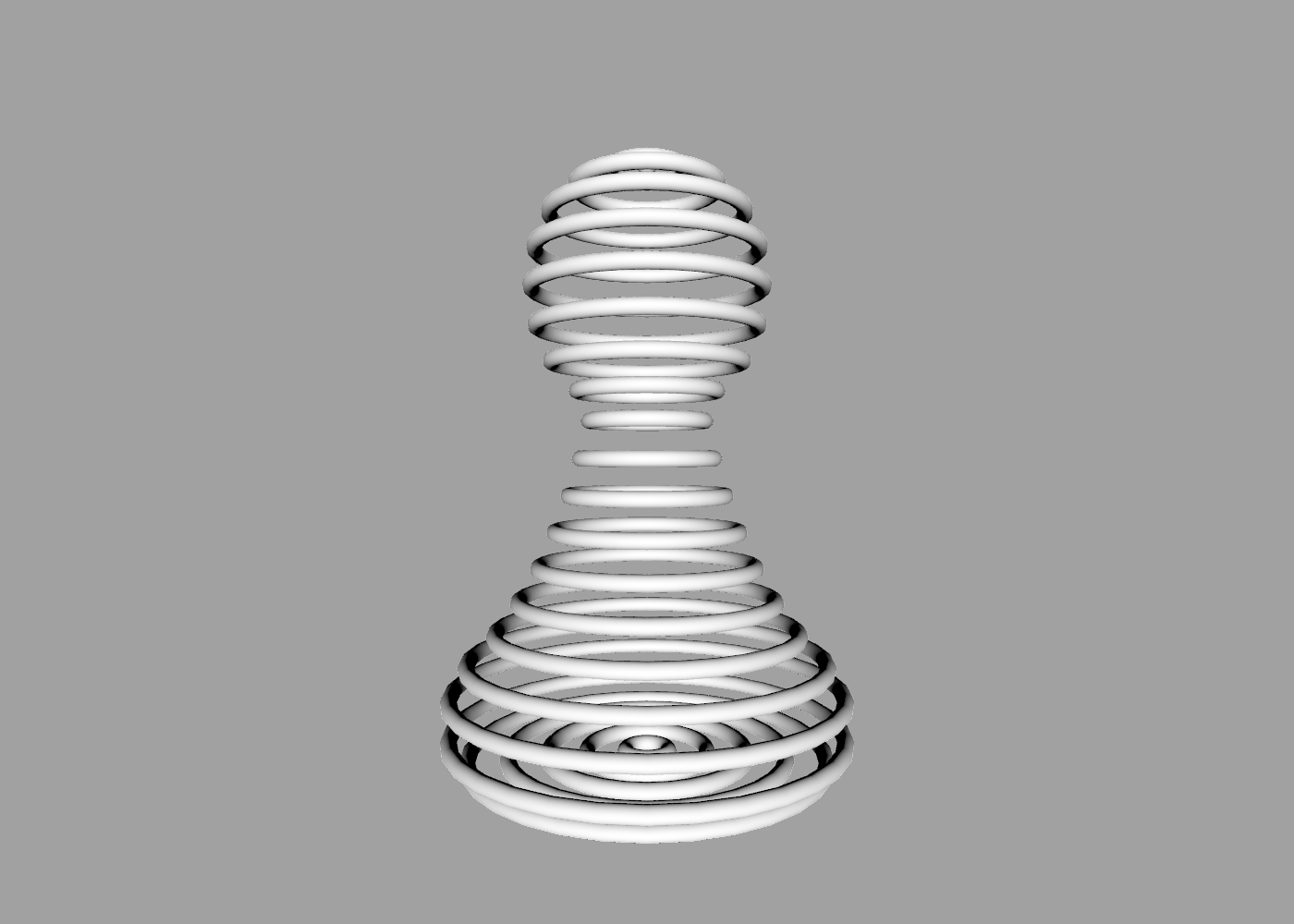 Rings spaced along a pawn profile